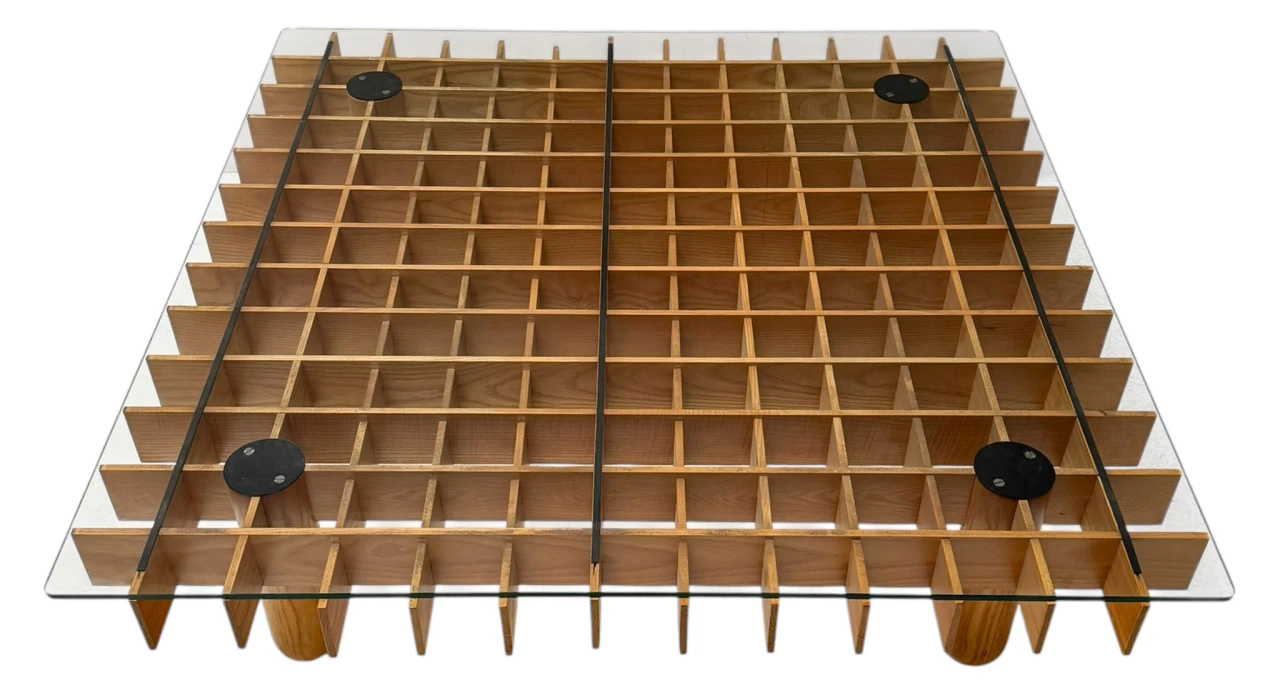 XL Kyoto Graphic Coffee Table by Gianfranco Frattini for Ghianda / Knoll, 1974